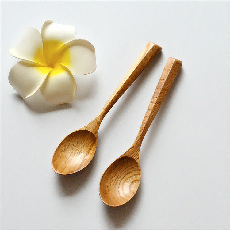 Japanese Style Wooden Spoon & Fork Set | Elegant Dining Utensils for Home