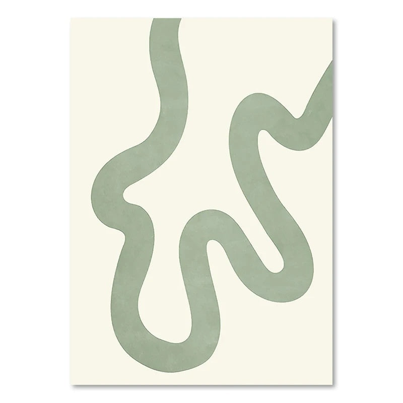 Green Plant Decorative Canvas | Modern Nature-Inspired Wall Art
