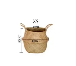 Rattan Hanging Basket – Versatile Seaweed Flowerpot & Storage Solution