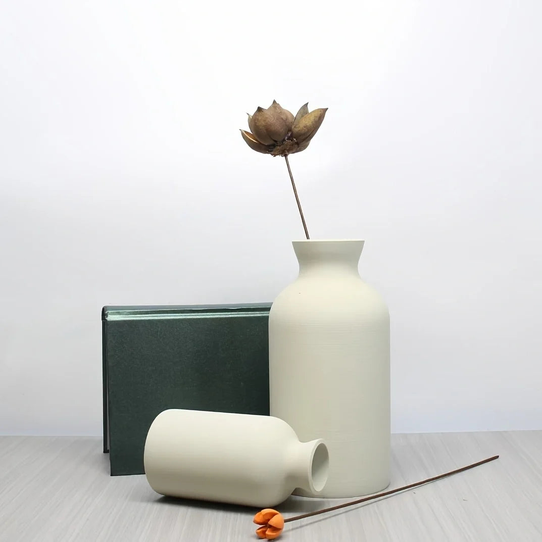 Boho Chic Black Vase Set – Elegant Decorative Centerpieces for Home & Offic