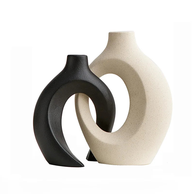 Minimalist Nordic Ceramic Vase Set
