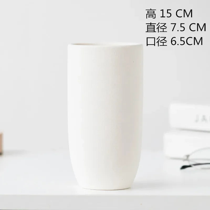 Simple Ceramic Vase – Nordic Style Dining & Living Room Décor for Weddings