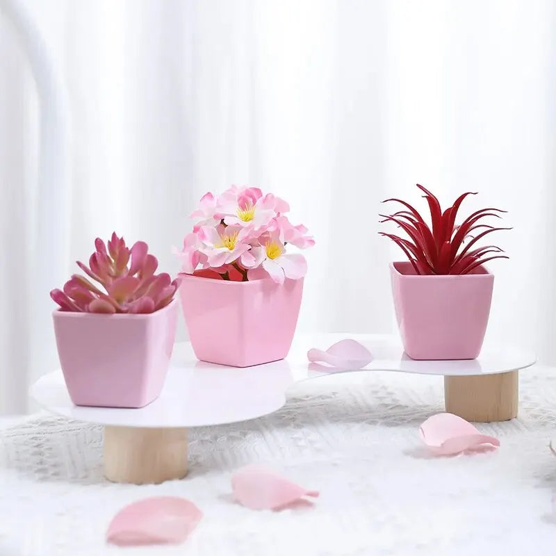 Artificial Flower Potted Plant, Used Year-Round For Home, Bedroom, Study, Office Desktop Shelf Decoration