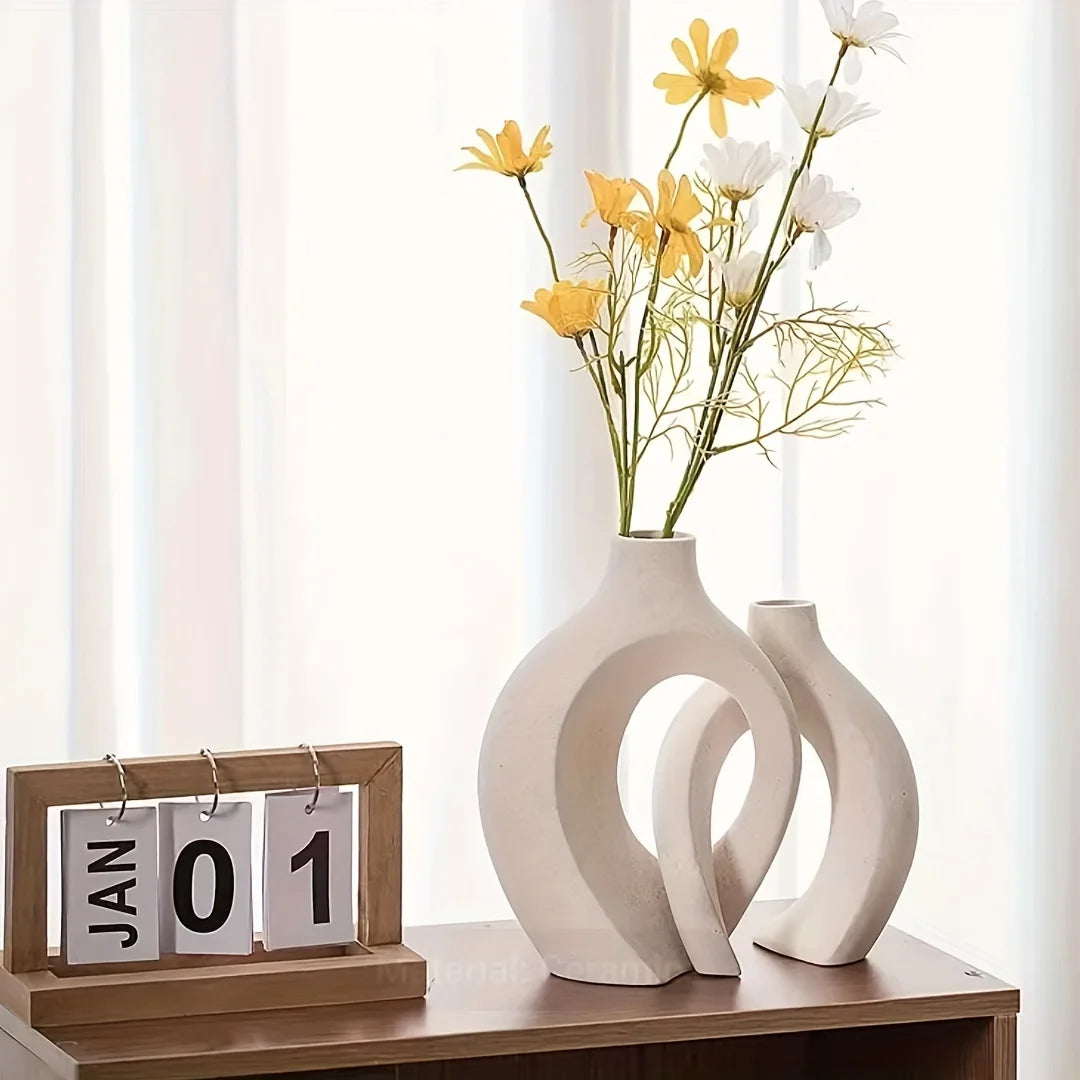 Minimalist Ceramic Flower Vases