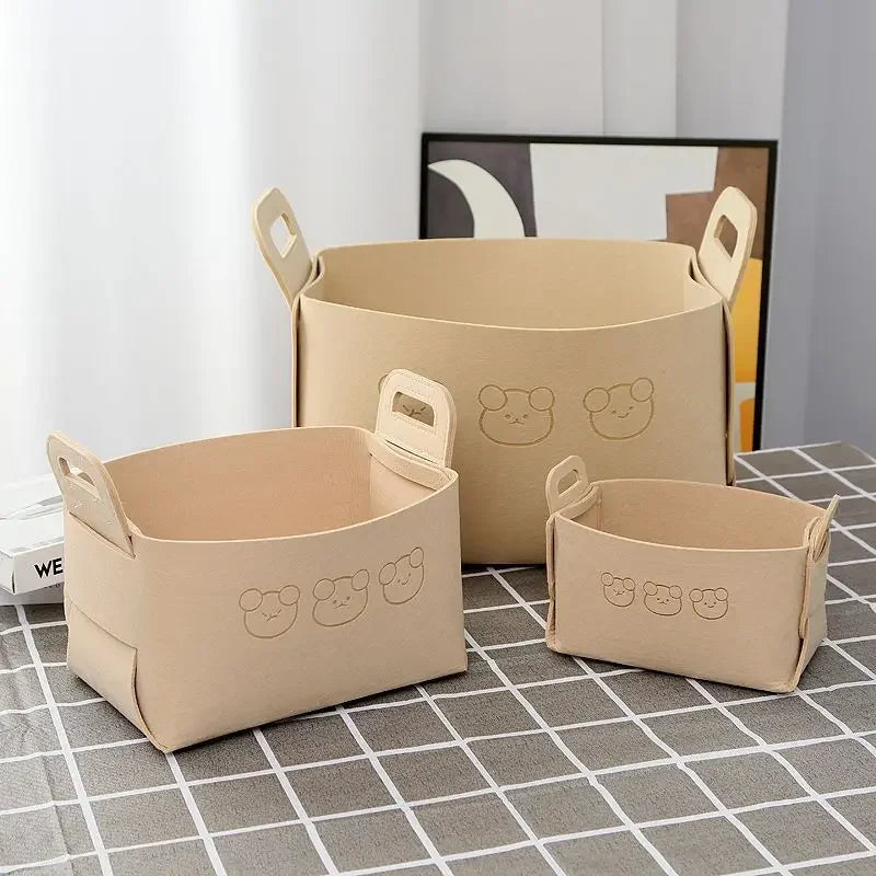 Portable Folding Storage Basket – Home Organizer