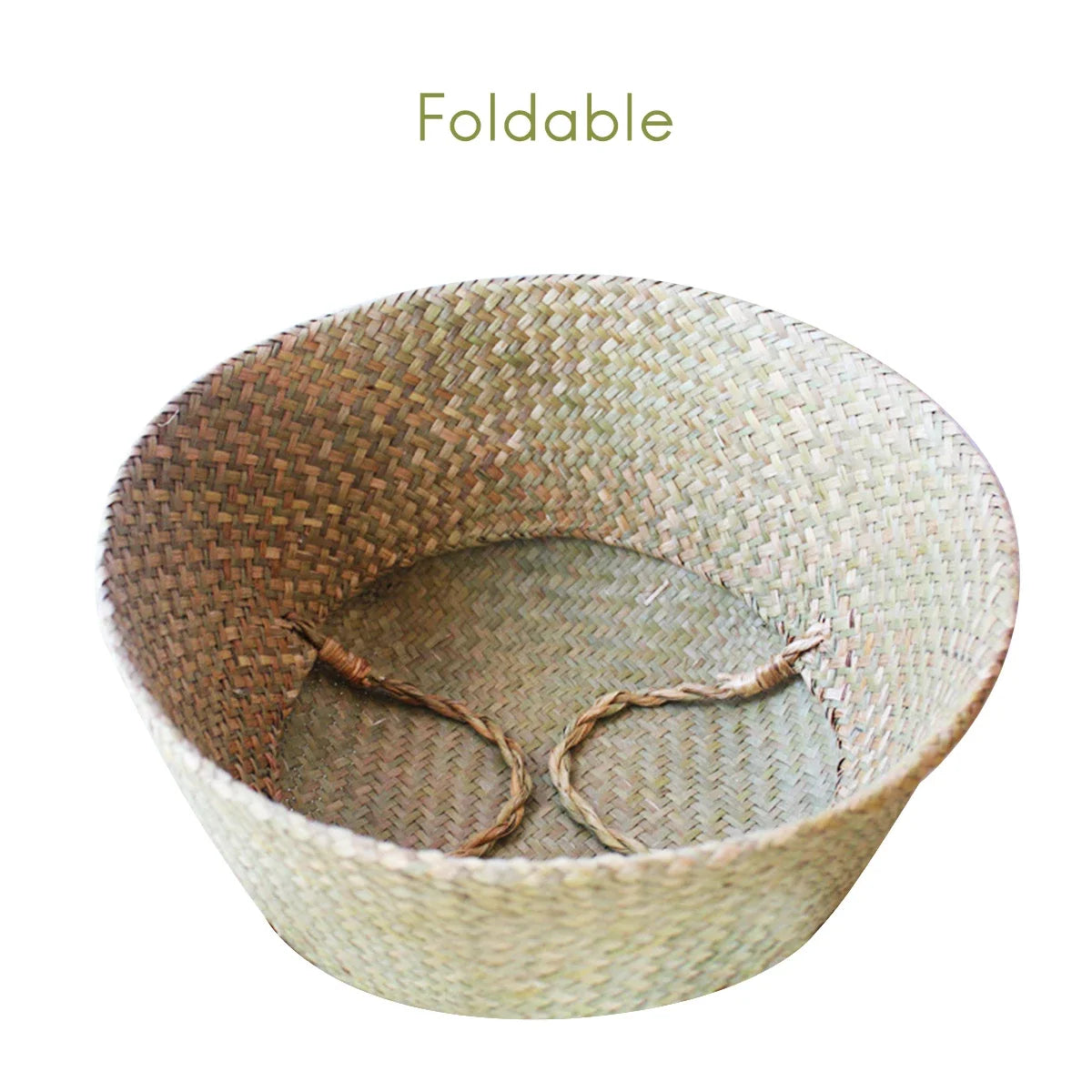 Rattan Hanging Basket – Versatile Seaweed Flowerpot & Storage Solution