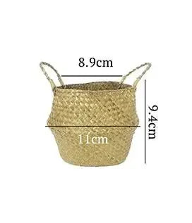 Rattan Hanging Basket – Versatile Seaweed Flowerpot & Storage Solution