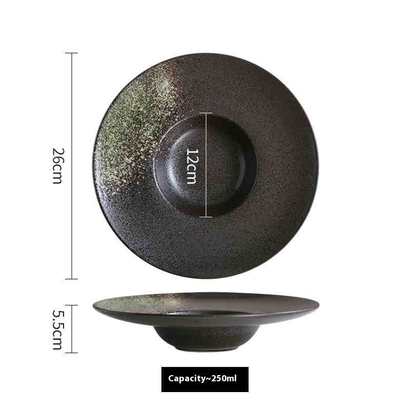 Ceramic Cap Western Salad & Soup Plate | Creative Dining Dish for Elegant Meals
