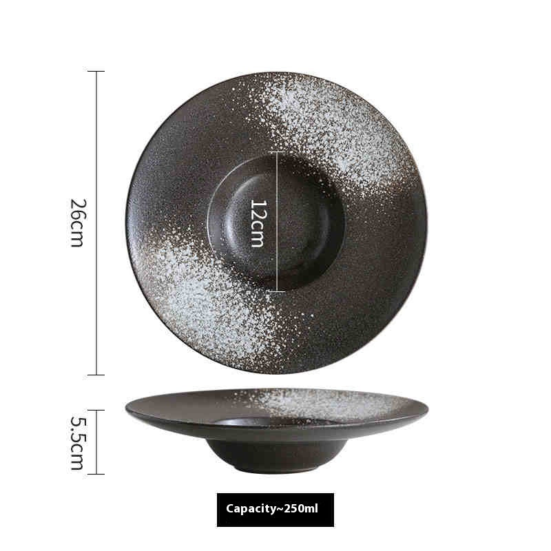 Ceramic Cap Western Salad & Soup Plate | Creative Dining Dish for Elegant Meals