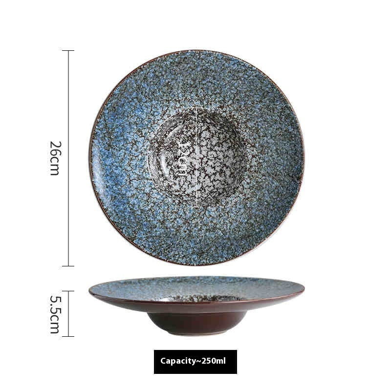 Ceramic Cap Western Salad & Soup Plate | Creative Dining Dish for Elegant Meals