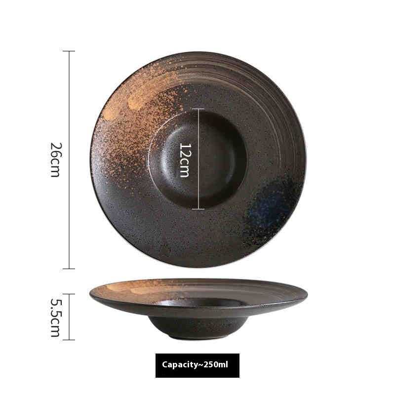 Ceramic Cap Western Salad & Soup Plate | Creative Dining Dish for Elegant Meals
