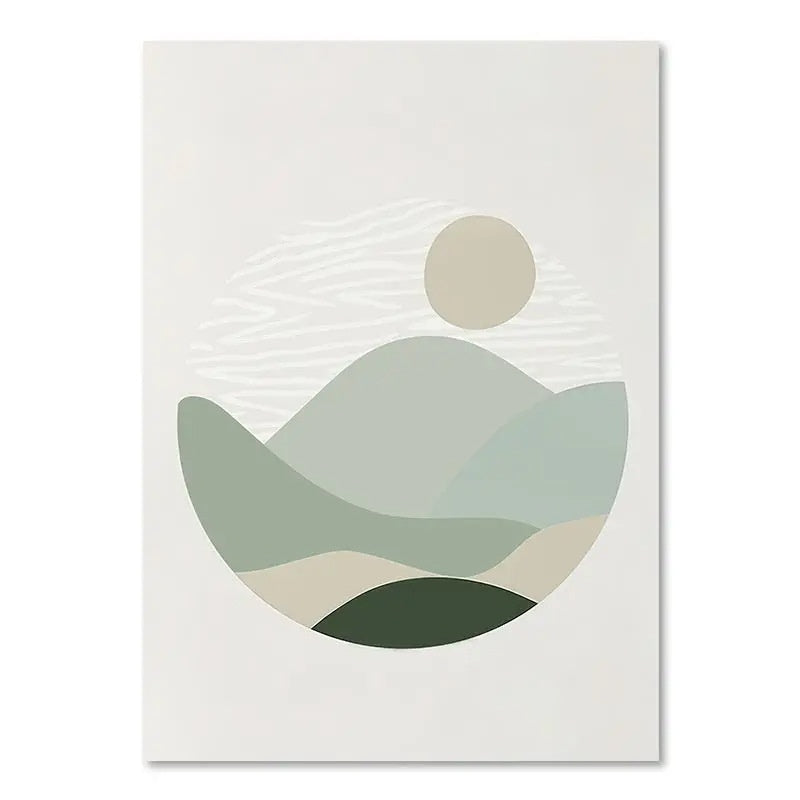 Green Plant Decorative Canvas | Modern Nature-Inspired Wall Art