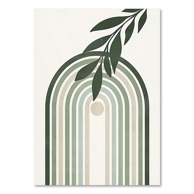 Green Plant Decorative Canvas | Modern Nature-Inspired Wall Art