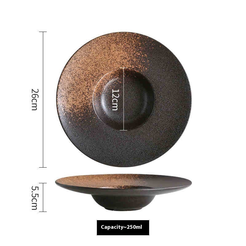 Ceramic Cap Western Salad & Soup Plate | Creative Dining Dish for Elegant Meals