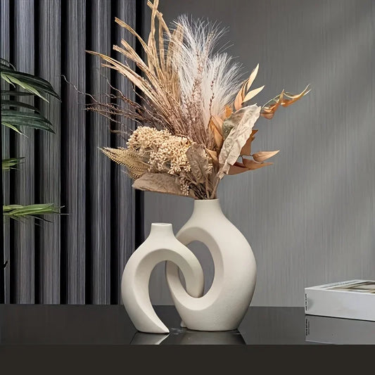 Minimalist Nordic Ceramic Vase Set