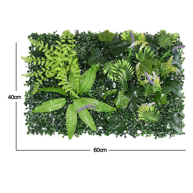 Artificial Green Wall Panel – 60x40cm Jungle & Garden Decor for Home & Outdoor Spaces