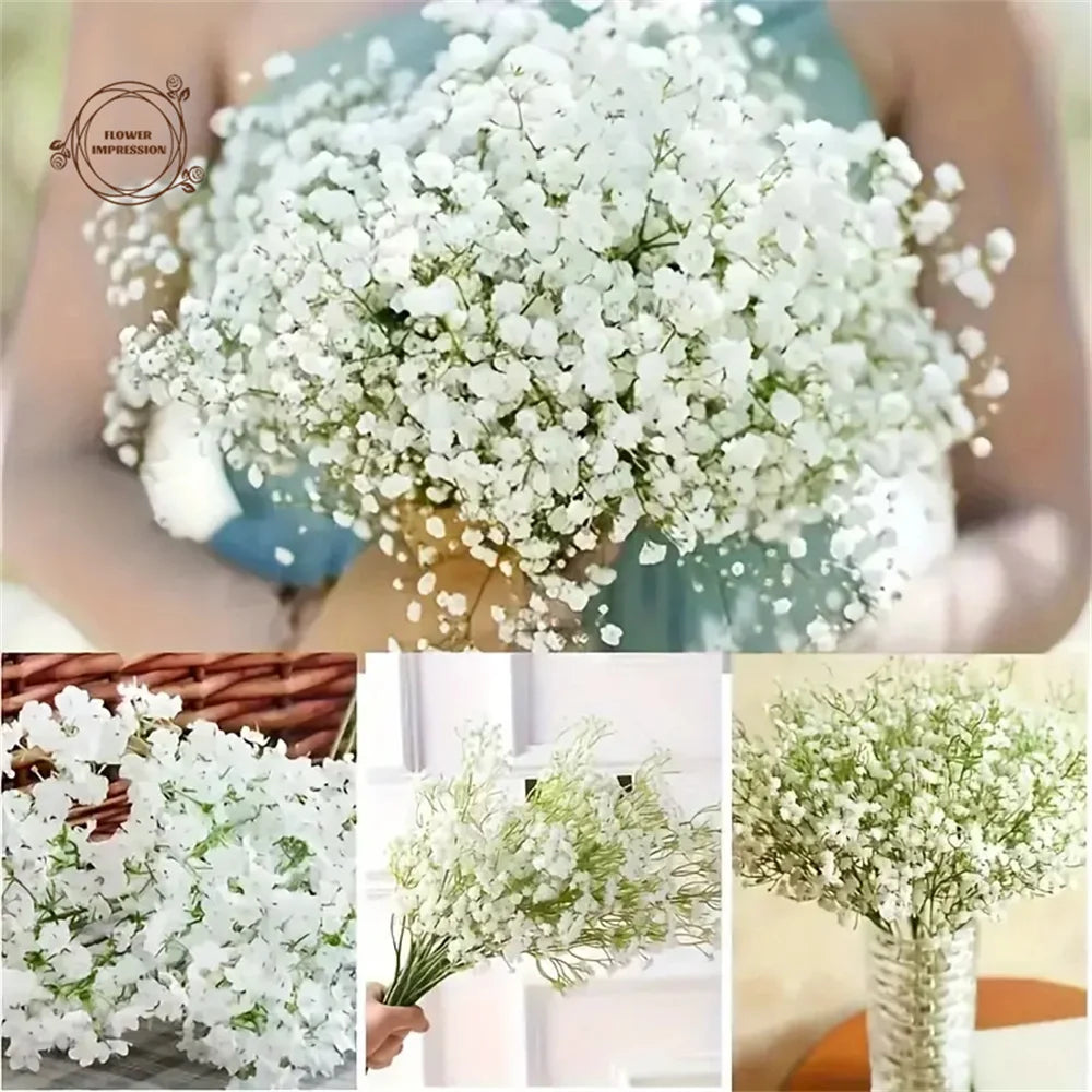 30-Piece Real Touch Baby's Breath – Artificial Gypsophila for Weddings & Home Décor