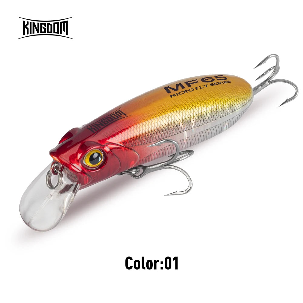 Kingdom Micro Fishing Lure 4.7g 6g 6.2g 9.8g 12.2g Sinking Topwater Twitchbait  Minnow Artificial Hard Bait Long Casting Wobbler