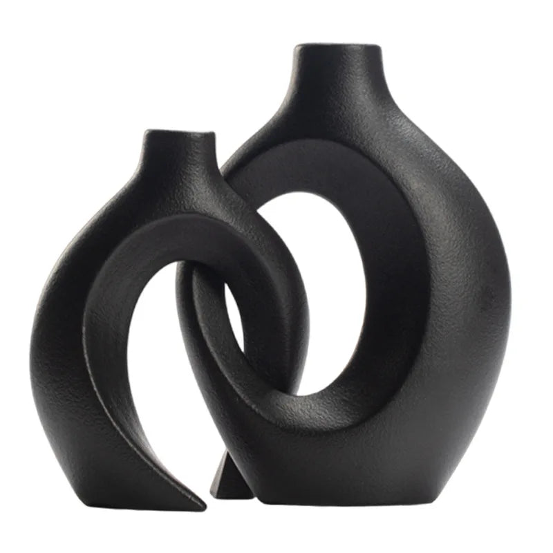 Minimalist Nordic Ceramic Vase Set
