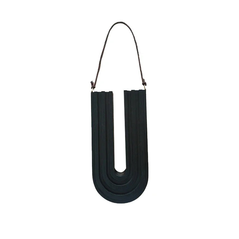 Simple Wooden Wall-Mounted Flower Vase – Hanging Hydroponic Plant Rack for Home & Garden Décor