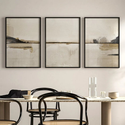 Abstract Minimalist Scandinavian Canvas Art – Modern Nordic Poster for Living Room Décor