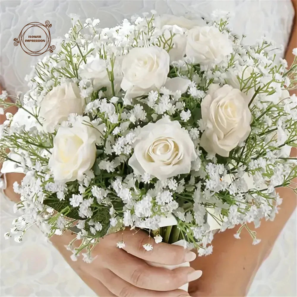 30-Piece Real Touch Baby's Breath – Artificial Gypsophila for Weddings & Home Décor