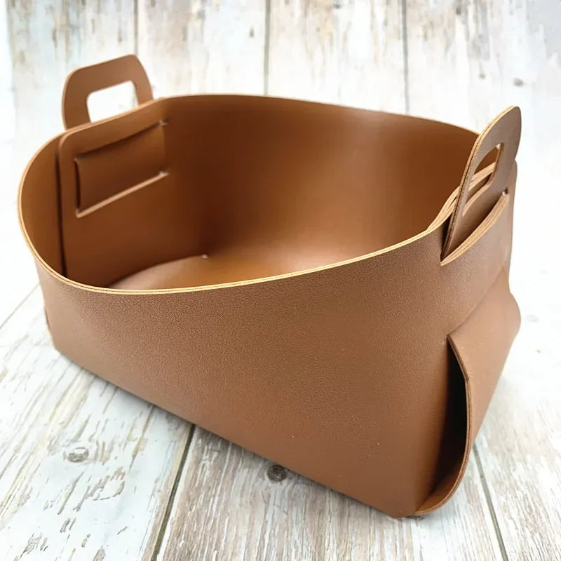 Leather Storage Frame – Kitchen & Bathroom Organizer