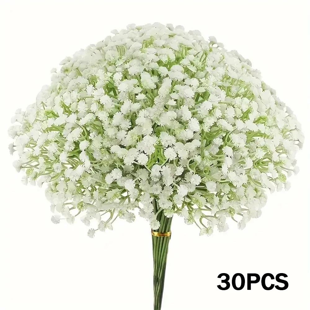 30-Piece Real Touch Baby's Breath – Artificial Gypsophila for Weddings & Home Décor