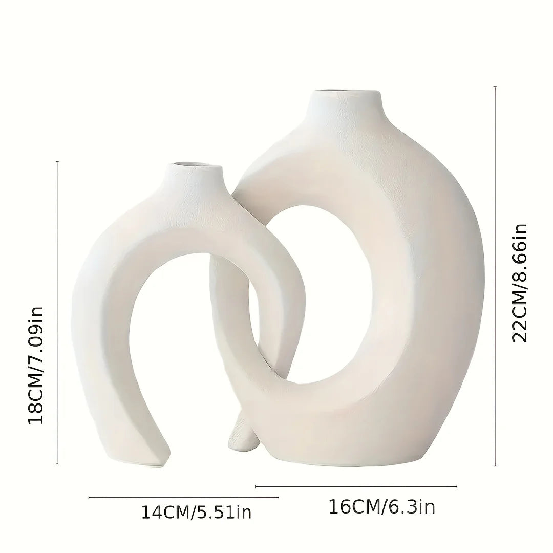 Minimalist Ceramic Flower Vases