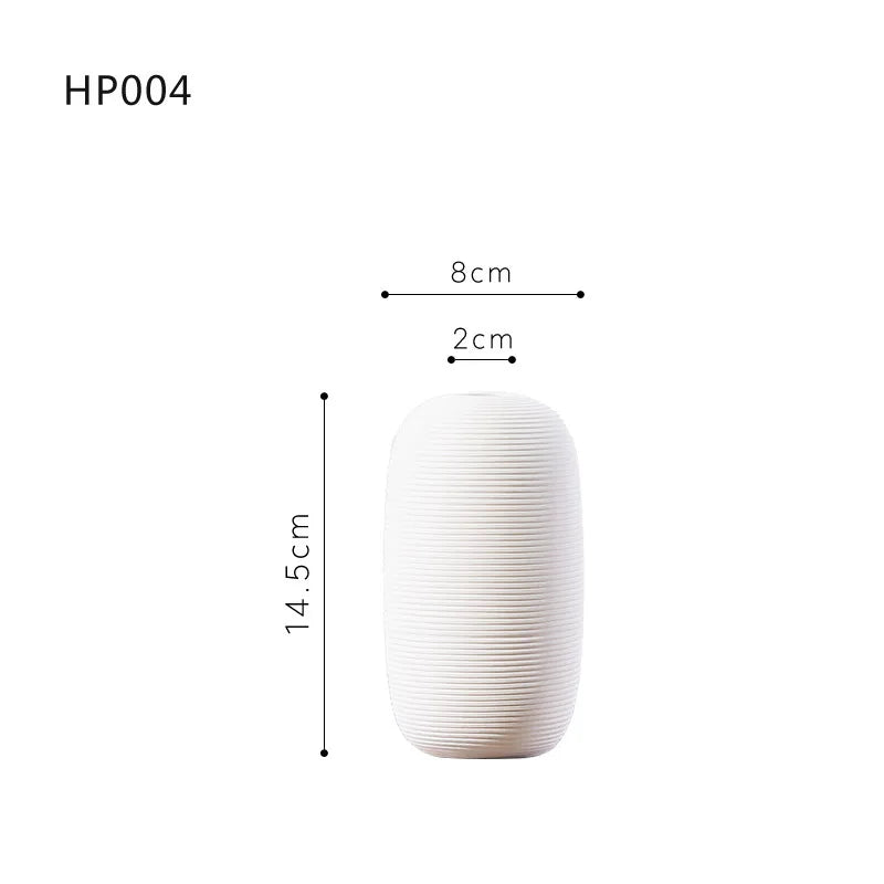 Nordic Ceramic Vase – Elegant Hydroponic Décor for Living Room & Desktop