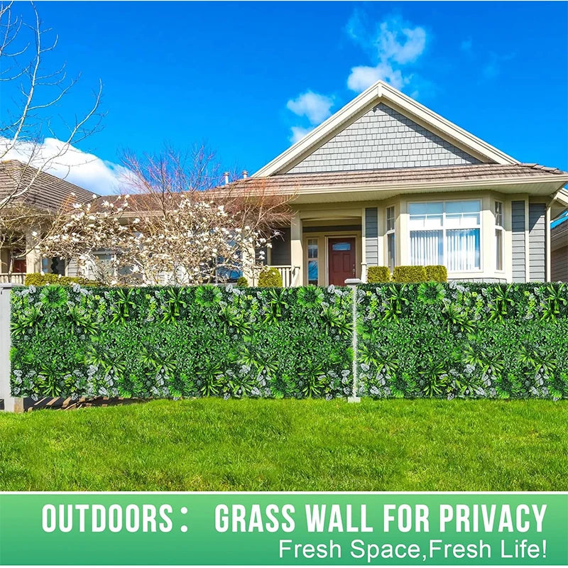 Artificial Green Wall Panel – 60x40cm Jungle & Garden Decor for Home & Outdoor Spaces