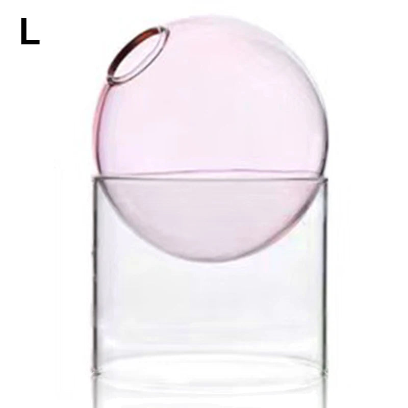 Mini Round Glass Flower Vase