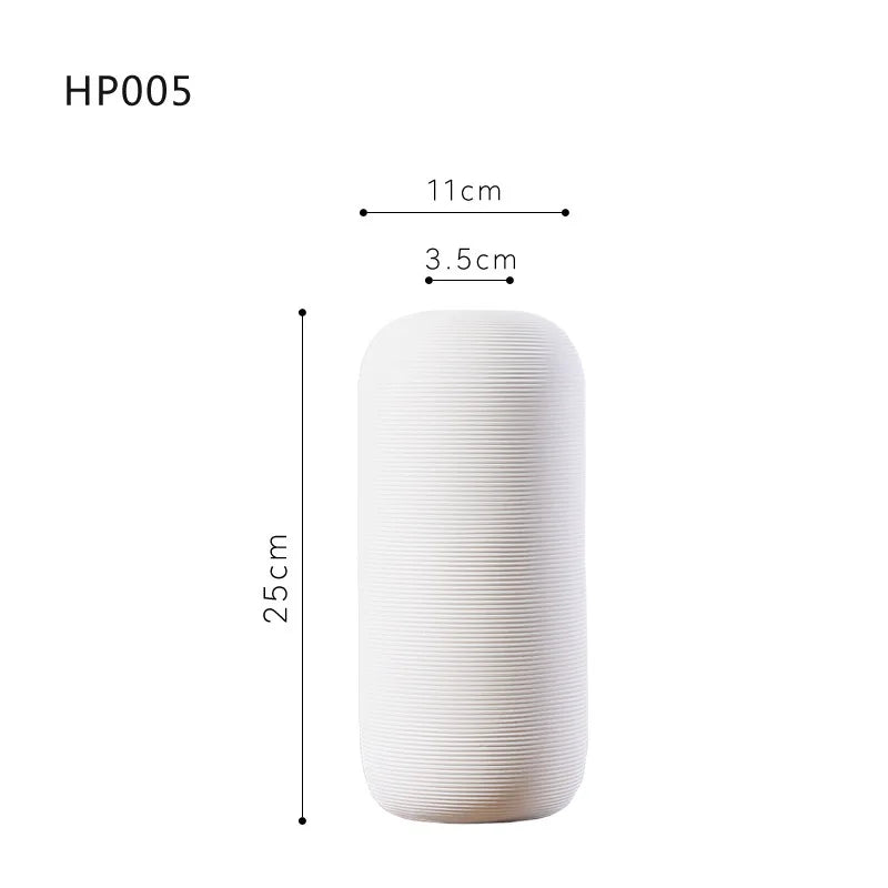 Nordic Ceramic Vase – Elegant Hydroponic Décor for Living Room & Desktop
