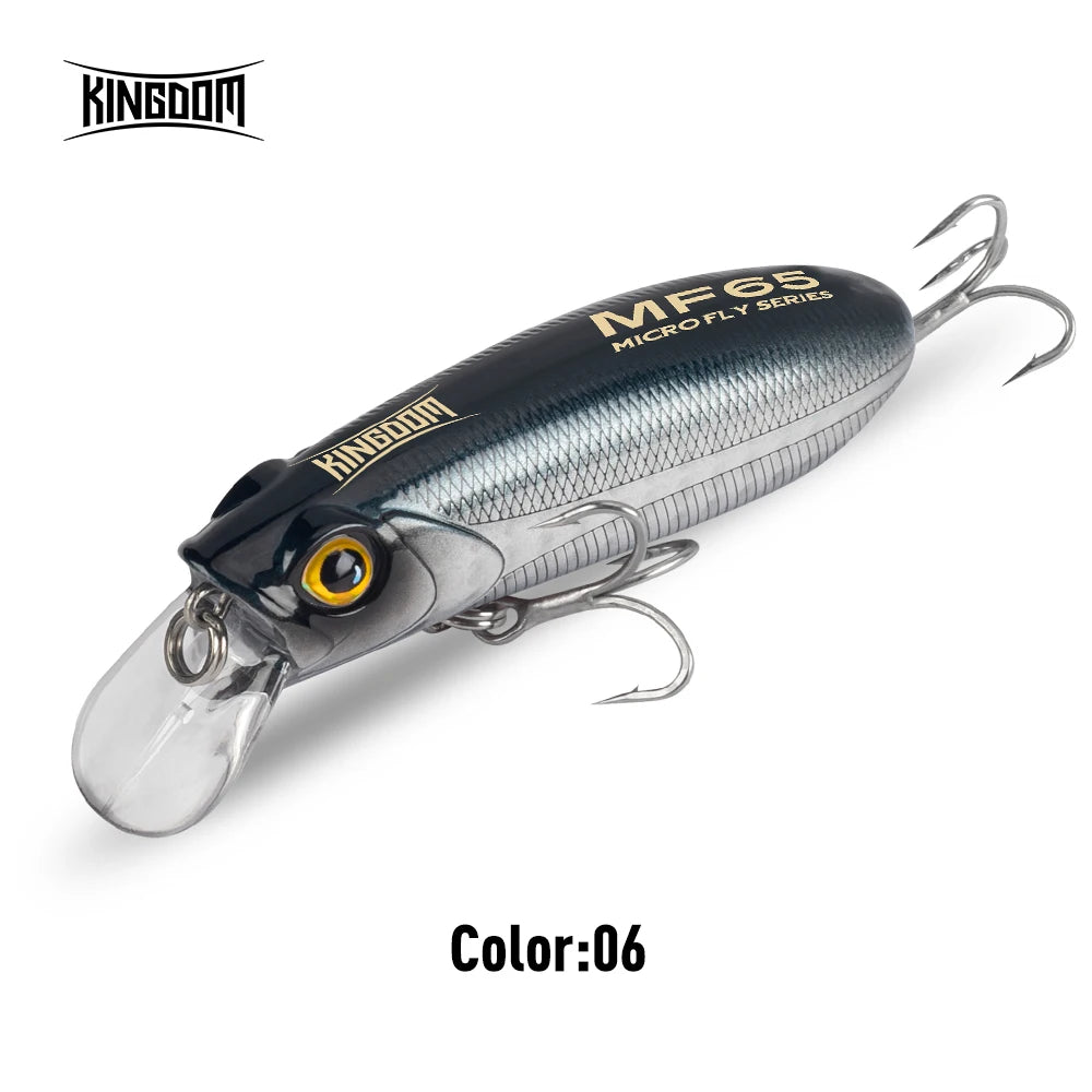 Kingdom Micro Fishing Lure 4.7g 6g 6.2g 9.8g 12.2g Sinking Topwater Twitchbait  Minnow Artificial Hard Bait Long Casting Wobbler
