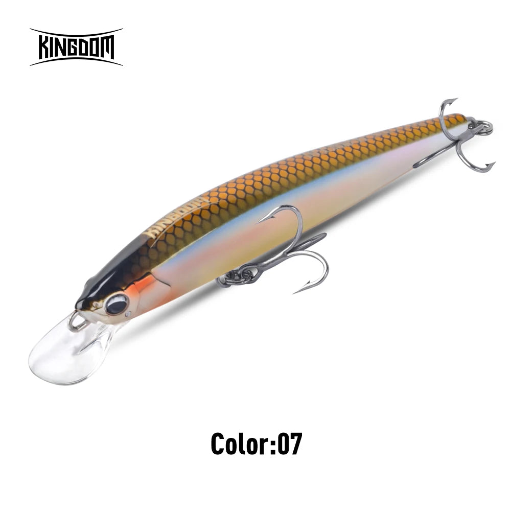 Kingdom Artificial Sinking Minnow Fishing Lure 7.5g 14g 18g 70mm 90mm 110mm Jerkbaits Hard Bait Sea Bass Fishing Tackles ﻿