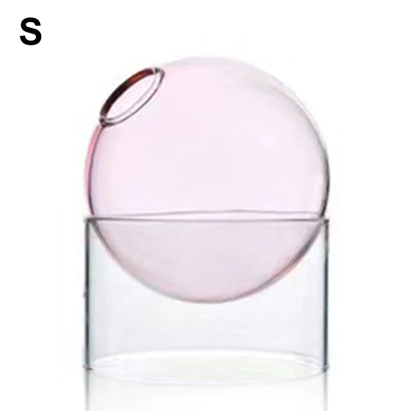 Mini Round Glass Flower Vase