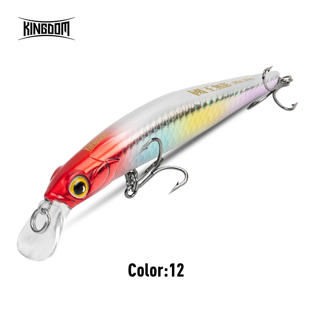 Kingdom Sinking Minnow Saltwater Fishing Lures  Crankbait  Hard Baits Good Action Wobblers Artificial Trout Lure For Sea Bass