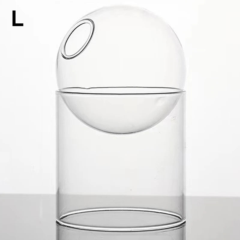 Mini Round Glass Flower Vase