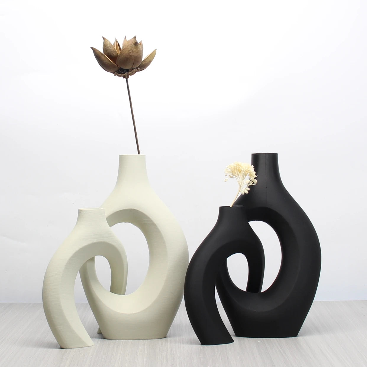 Bohemian Art Vase Set – Chic Home & Office Décor for Living Room, Bedroom & Weddings
