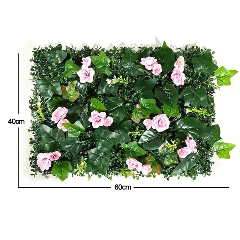 Artificial Green Wall Panel – 60x40cm Jungle & Garden Decor for Home & Outdoor Spaces