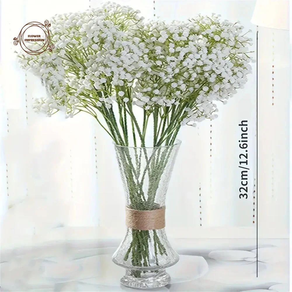 30-Piece Real Touch Baby's Breath – Artificial Gypsophila for Weddings & Home Décor