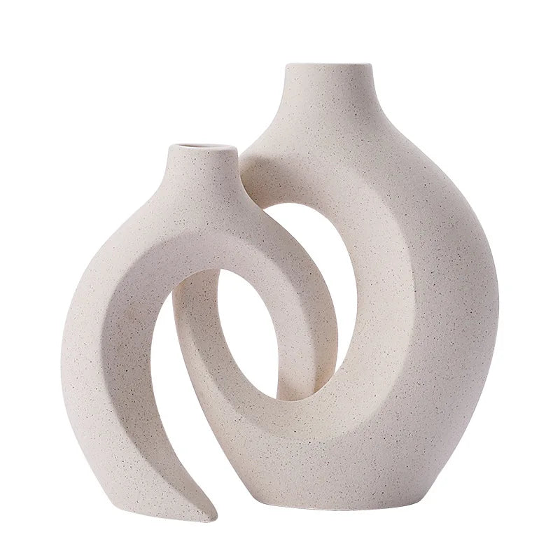 Minimalist Nordic Ceramic Vase Set