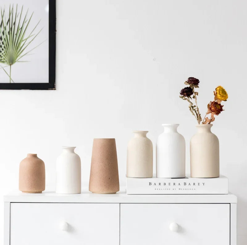 Simple Ceramic Vase – Nordic Style Dining & Living Room Décor for Weddings