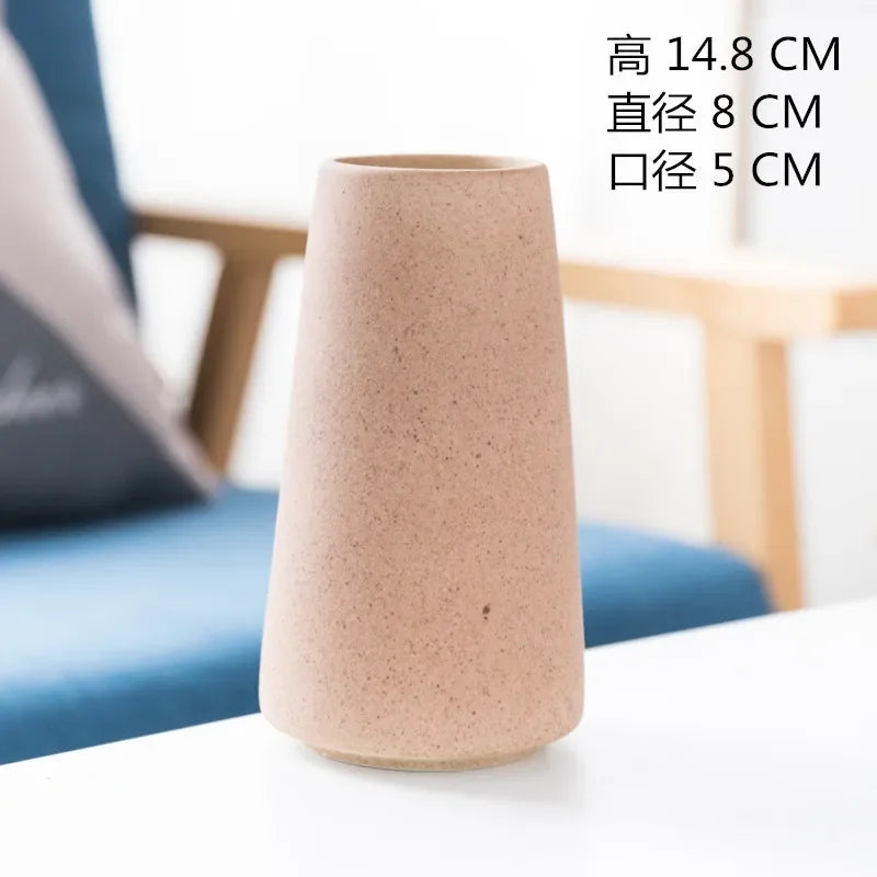 Simple Ceramic Vase – Nordic Style Dining & Living Room Décor for Weddings