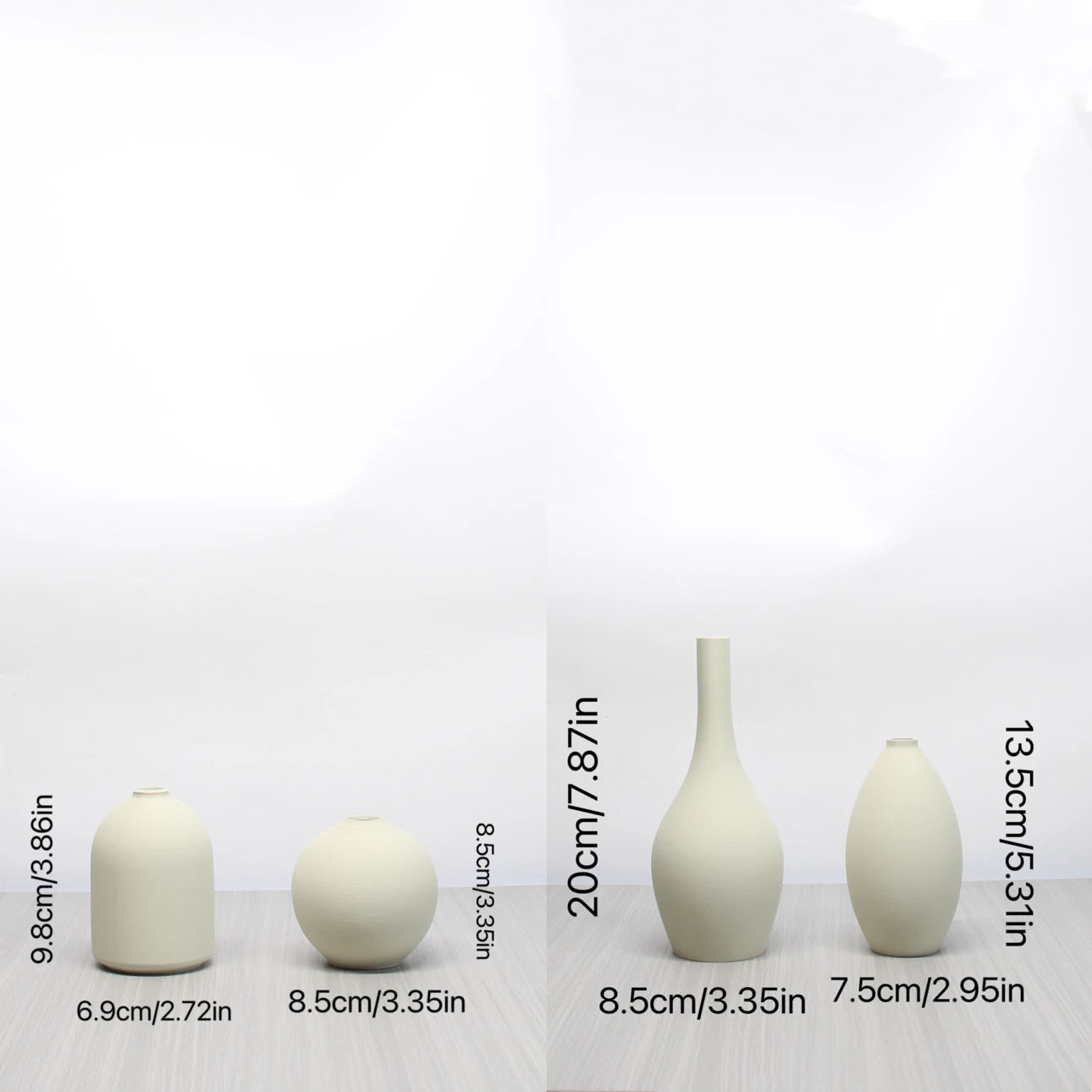 4-Piece Minimalist Art Vase Set – Perfect for Country & Modern Farmhouse Décor