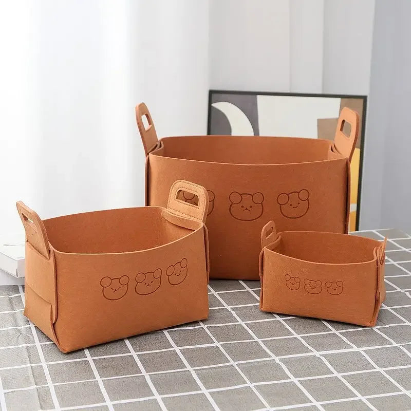 Portable Folding Storage Basket – Home Organizer