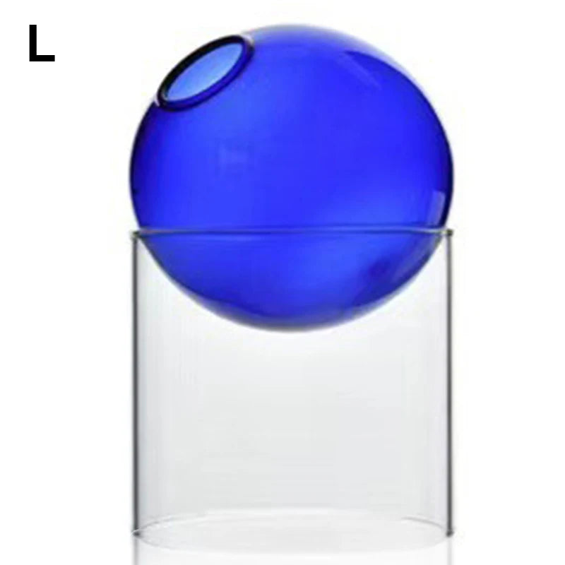 Mini Round Glass Flower Vase