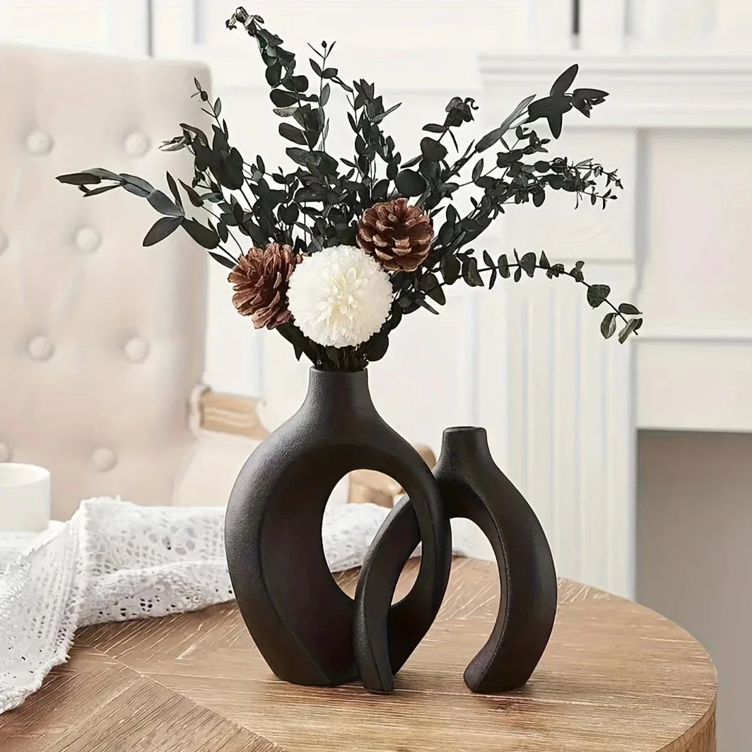 Minimalist Nordic Ceramic Vase Set