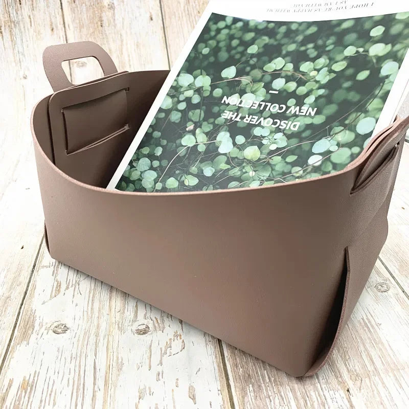 Leather Storage Frame – Kitchen & Bathroom Organizer