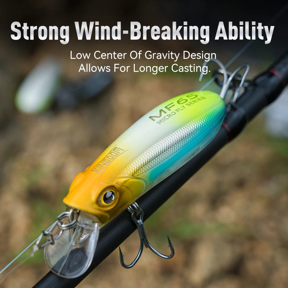 Kingdom Micro Fishing Lure 4.7g 6g 6.2g 9.8g 12.2g Sinking Topwater Twitchbait  Minnow Artificial Hard Bait Long Casting Wobbler